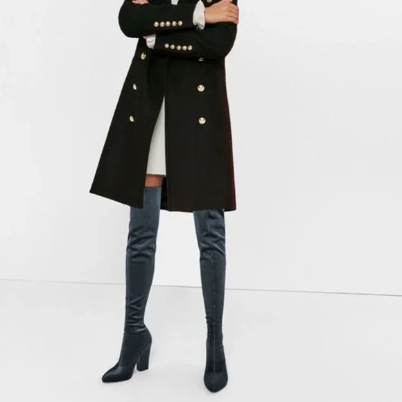 Zara thigh high blue boots 39 - Picture 7 of 8